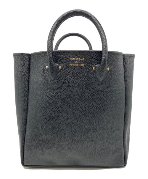 YOUNG & OLSEN The DRYGOODS STORE（ヤングアンドオルセン ザ ドライグッズストア）YOUNG & OLSEN The DRYGOODS STORE (ヤングアンドオルセン ザ ドライグッズストア) レザートートバッグ ブラックの古着・服飾アイテム