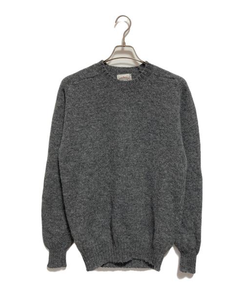 Jamieson’s Knitwear（ジャミーソンズニットウェア）Jamieson’s Knitwear (ジャミーソンズニットウェア) クルーネックニット グレー サイズ:XLの古着・服飾アイテム