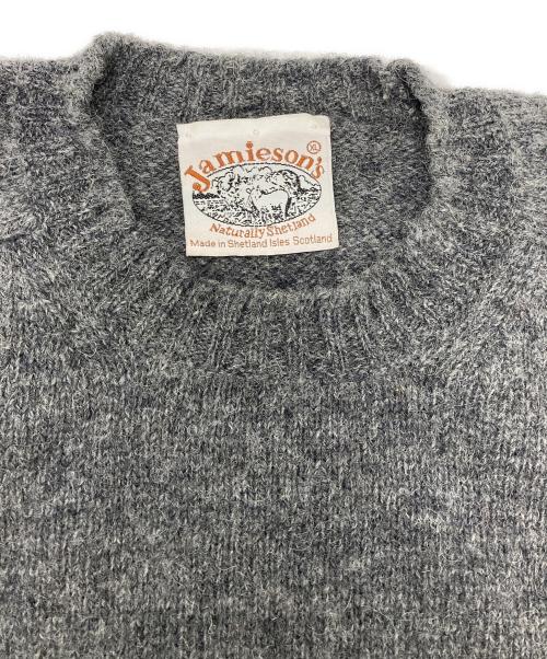 Jamieson’s Knitwear（ジャミーソンズニットウェア）Jamieson’s Knitwear (ジャミーソンズニットウェア) クルーネックニット グレー サイズ:XLの古着・服飾アイテム