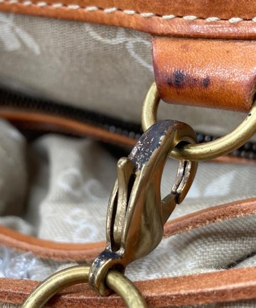 genten（ゲンテン）genten (ゲンテン) マルチカットワークレザートートバッグ ブラウンの古着・服飾アイテム