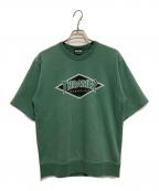THRASHER×JOURNAL STANDARDスラッシャー×ジャーナルスタンダード）の古着「別注 半袖 加工スウェット」｜グリーン