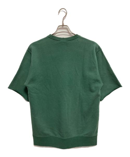 THRASHER（スラッシャー）THRASHER (スラッシャー) JOURNAL STANDARD (ジャーナルスタンダード) 別注 半袖 加工スウェット グリーン サイズ:Lの古着・服飾アイテム