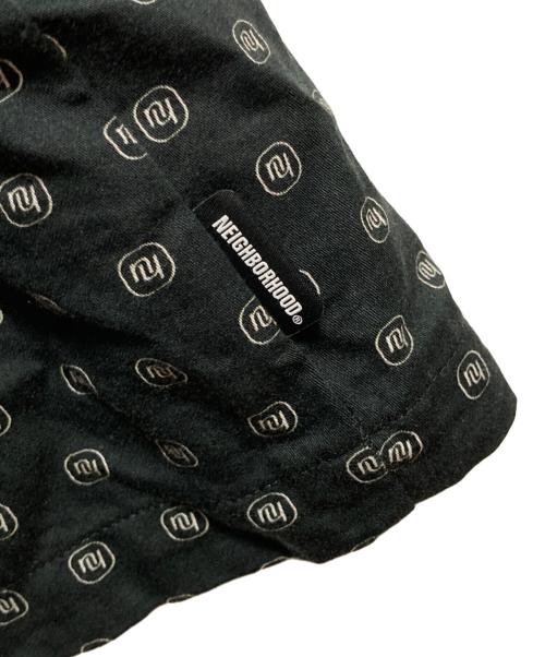 NEIGHBORHOOD（ネイバーフッド）NEIGHBORHOOD (ネイバーフッド) MONOGRAM PATTERN HAWAIIAN SHIRT ブラック サイズ:Lの古着・服飾アイテム