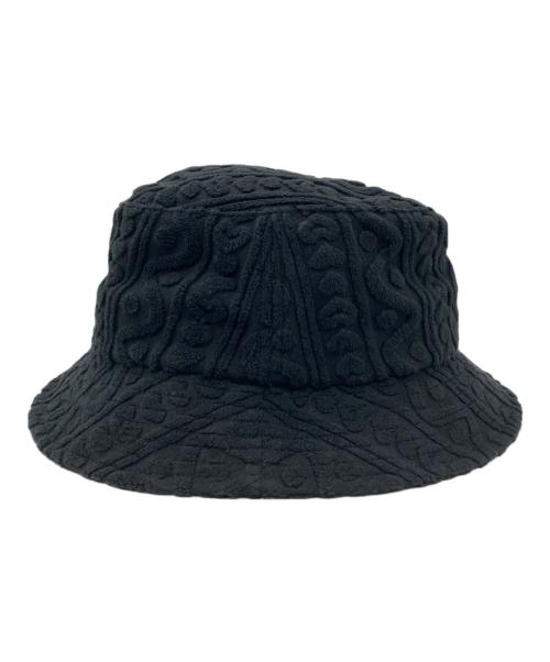 SUPREME（シュプリーム）Supreme (シュプリーム) Terry Pattern Crusher ハット ブラック サイズ:MEDIUMM/LARGEの古着・服飾アイテム