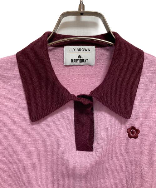 Lily Brown（リリーブラウン）Lily Brown (リリーブラウン) MARY QUANT (マリークヮント) ニットアンサンブル ピンク サイズ:FREEの古着・服飾アイテム
