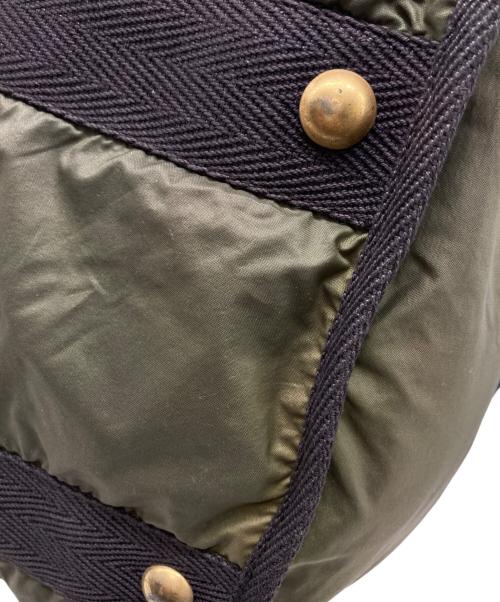 Yves Saint Laurent Rive Gauche（イヴ・サンローラン リヴ・ゴーシュ）Yves Saint Laurent Rive Gauche (イヴ・サンローラン リヴ・ゴーシュ) ナイロンボストンバック グリーンの古着・服飾アイテム