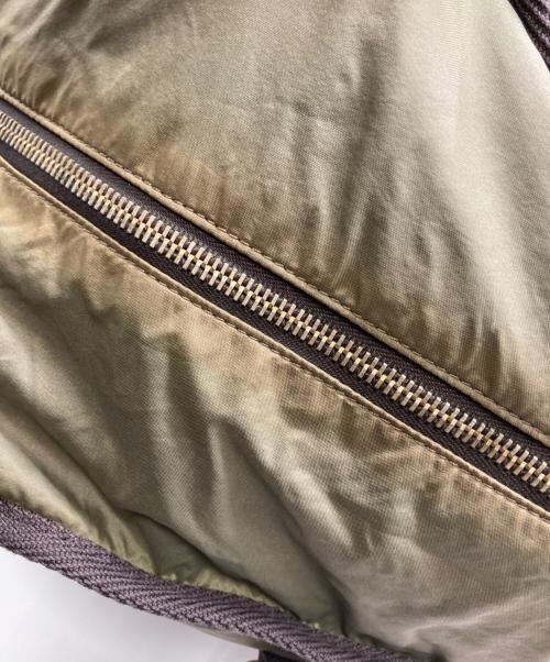 Yves Saint Laurent Rive Gauche（イヴ・サンローラン リヴ・ゴーシュ）Yves Saint Laurent Rive Gauche (イヴ・サンローラン リヴ・ゴーシュ) ナイロンボストンバック グリーンの古着・服飾アイテム