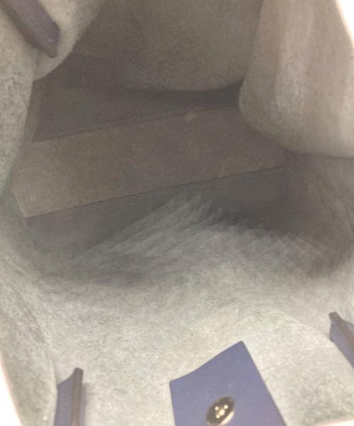 GIANNI CHIARINI（ジャンニ キアリーニ）GIANNI CHIARINI (ジャンニ キアリーニ) TWENTY レザートートバッグ ネイビーの古着・服飾アイテム