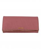 PRADAプラダ）の古着「長財布」｜ピンク