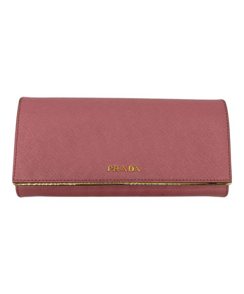 PRADA（プラダ）PRADA (プラダ) 長財布 ピンクの古着・服飾アイテム