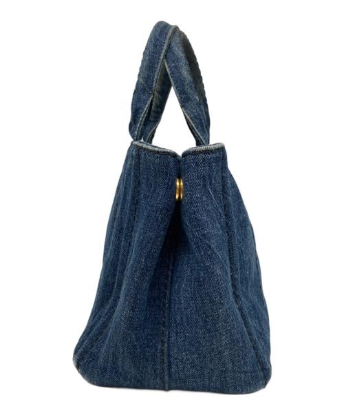 PRADA（プラダ）PRADA (プラダ) カナパ デニムハンドバッグ インディゴの古着・服飾アイテム