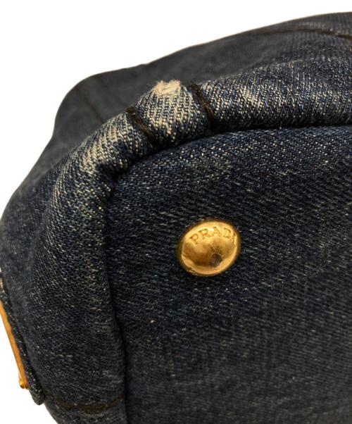 PRADA（プラダ）PRADA (プラダ) カナパ デニムハンドバッグ インディゴの古着・服飾アイテム