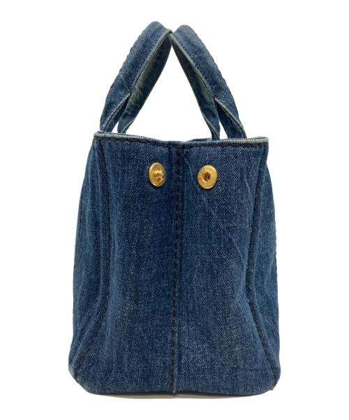 PRADA（プラダ）PRADA (プラダ) カナパ デニムハンドバッグ インディゴの古着・服飾アイテム