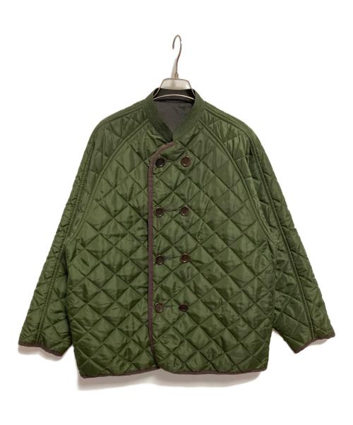 45R（フォーティファイブ・アール）45R (フォーティファイブ・アール) キルティングジャケット グリーン サイズ:2の古着・服飾アイテム