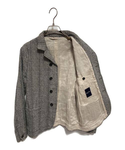 45R（フォーティファイブ・アール）45R (フォーティファイブ・アール) 杢杢ツイード シングルジャケット ベージュ サイズ:2の古着・服飾アイテム