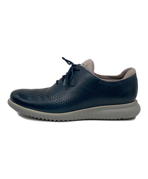 COLE HAAN（コールハーン）COLE HAAN (コールハーン) 2 ゼログランド レーザー ウィングオックスフォード ラインド ネイビー サイズ:10Mの古着・服飾アイテム