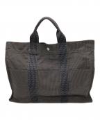 HERMESエルメス）の古着「エールラインMM トートバッグ」｜グレー