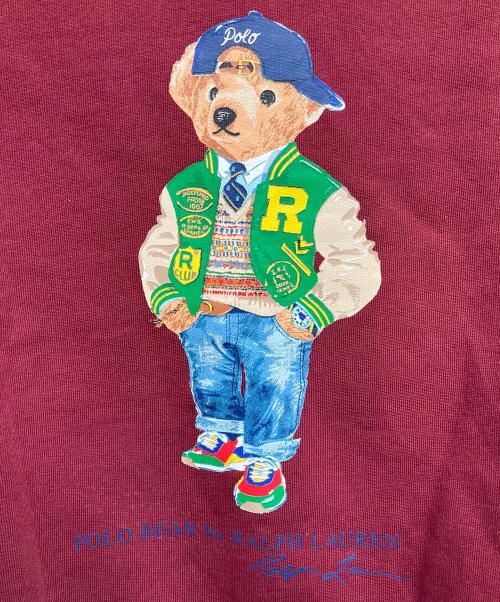 POLO RALPH LAUREN（ポロ・ラルフローレン）POLO RALPH LAUREN (ポロ・ラルフローレン) ポロベアプリントスウェット レッド サイズ:Sの古着・服飾アイテム