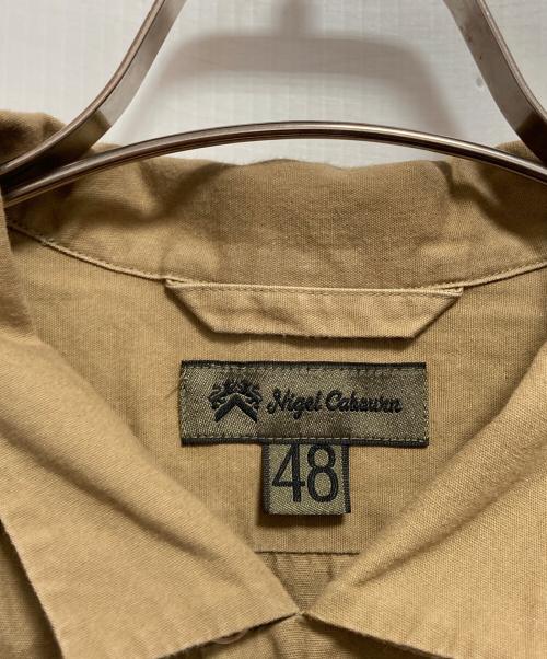 NIGEL CABOURN（ナイジェルケーボン）NIGEL CABOURN (ナイジェルケーボン) オープンカラーシャツ ベージュ サイズ:48の古着・服飾アイテム