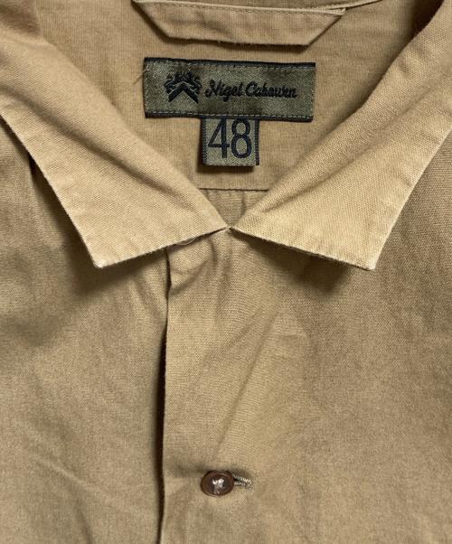 NIGEL CABOURN（ナイジェルケーボン）NIGEL CABOURN (ナイジェルケーボン) オープンカラーシャツ ベージュ サイズ:48の古着・服飾アイテム