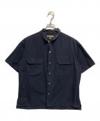 NIGEL CABOURNナイジェルケーボン）の古着「オープンカラーシャツ」｜ネイビー