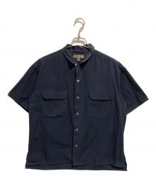 NIGEL CABOURN（ナイジェルケーボン）の古着「オープンカラーシャツ」｜ネイビー
