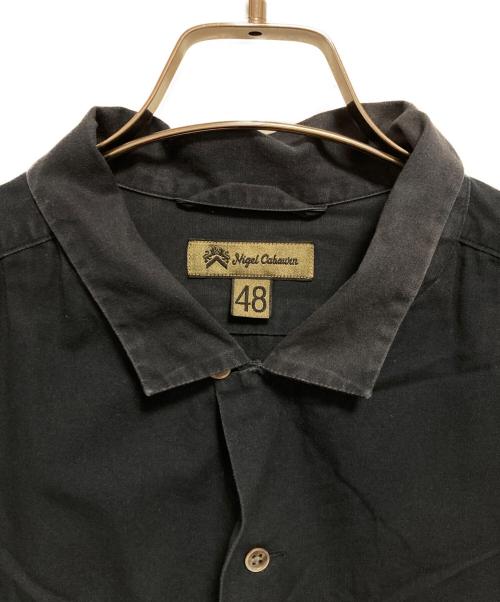 NIGEL CABOURN（ナイジェルケーボン）NIGEL CABOURN (ナイジェルケーボン) オープンカラーシャツ ネイビー サイズ:48の古着・服飾アイテム
