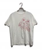 MACPHEEマカフィー）の古着「ボタニカルエンブロイダリー ハーフスリーブTシャツ」｜ホワイト
