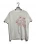 MACPHEE（マカフィー）の古着「ボタニカルエンブロイダリー ハーフスリーブTシャツ」｜ホワイト