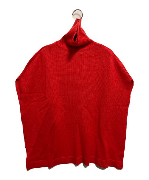 journal standard luxe（ジャーナルスタンダード ラックス）JOURNAL STANDARD LUXE (ジャーナルスタンダード ラックス) ライトジャージー タートルポンチョ レッド サイズ:-の古着・服飾アイテム