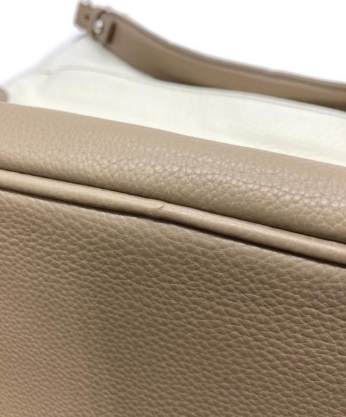 PELLE MORBIDA（ペッレモルビダ）PELLE MORBIDA (ペッレモルビダ) Maiden Voyage エディターズバッグ ホワイト×ベージュの古着・服飾アイテム