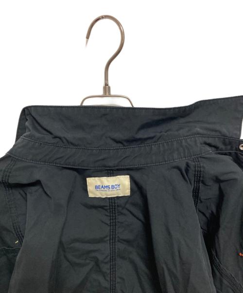 BEAMS BOY（ビームスボーイ）BEAMS BOY (ビームスボーイ) コットン ショート カバーオール ブラック サイズ:FREEの古着・服飾アイテム