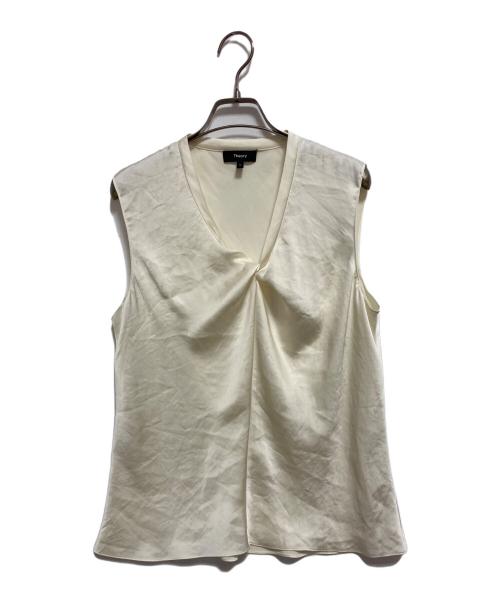 theory（セオリー）theory (セオリー) 25SS Crushed Satin R Twist Scoop Top イエロー サイズ:Mの古着・服飾アイテム