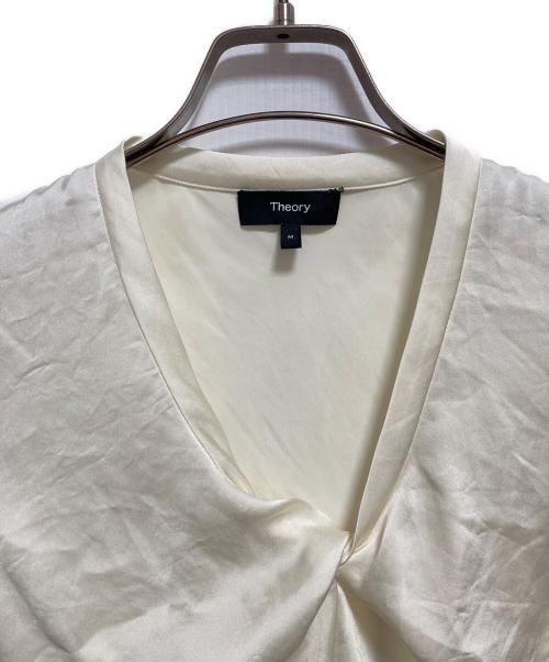 theory（セオリー）theory (セオリー) 25SS Crushed Satin R Twist Scoop Top イエロー サイズ:Mの古着・服飾アイテム