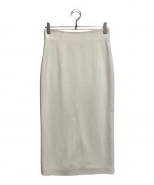 MUSE de Deuxieme Classe（ミューズ ドゥーズィエム クラス）の古着「リアセジョーゼット HIGHWAISTスカート」｜ホワイト