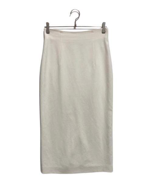 MUSE de Deuxieme Classe（ミューズ ドゥーズィエム クラス）MUSE de Deuxieme Classe (ミューズ ドゥーズィエム クラス) リアセジョーゼット HIGHWAISTスカート ホワイト サイズ:36の古着・服飾アイテム