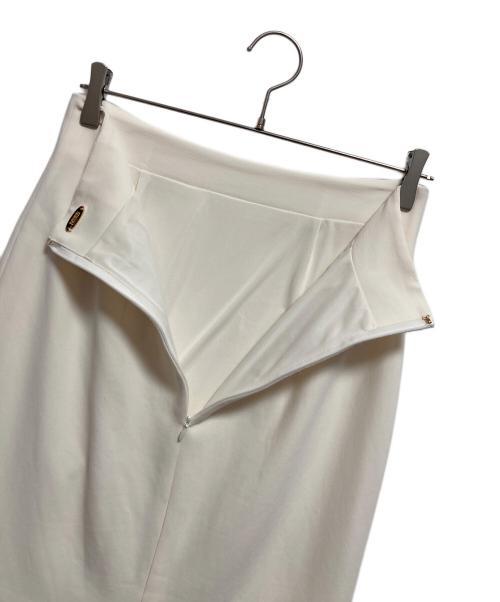 MUSE de Deuxieme Classe（ミューズ ドゥーズィエム クラス）MUSE de Deuxieme Classe (ミューズ ドゥーズィエム クラス) リアセジョーゼット HIGHWAISTスカート ホワイト サイズ:36の古着・服飾アイテム