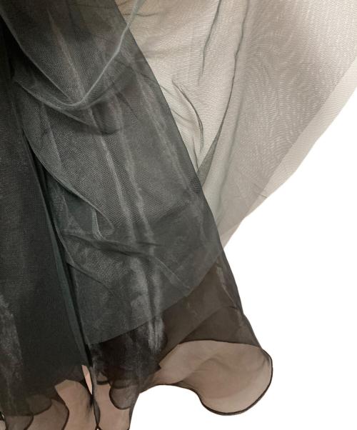 Belle vintage（ベル ヴィンテージ）BELLE VINTAGE (ベル ヴィンテージ) デニムドッキング チュールスカート ブラック サイズ:S 未使用品の古着・服飾アイテム