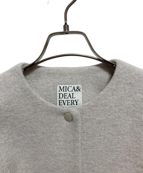 MICA&DEAL（マイカアンドディール）MICA&DEAL (マイカアンドディール) ドッキングスリーブノーカラーブルゾン アイボリー サイズ:FREEの古着・服飾アイテム