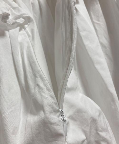 CECILIE BAHNSEN（セシリーバンセン）CECILIE BAHNSEN (セシリーバンセン) パフスリーブフリル切替ブラウス ホワイト サイズ:UK10の古着・服飾アイテム