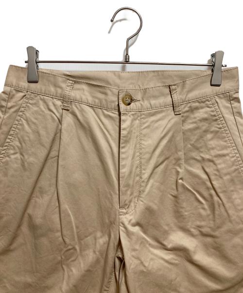 BEAMS PLUS（ビームスプラス）BEAMS PLUS (ビームスプラス) 1 Pleat 80/3 Twill パンツ ベージュ サイズ:Mの古着・服飾アイテム