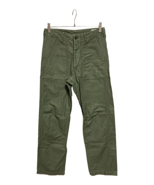 orSlow（オアスロウ）orslow (オアスロウ) ファティーグパンツ オリーブ サイズ:1の古着・服飾アイテム