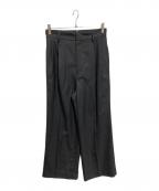 DEUXIEME CLASSEドゥーズィエム クラス）の古着「WOOL SERGE タックパンツ2」｜グレー