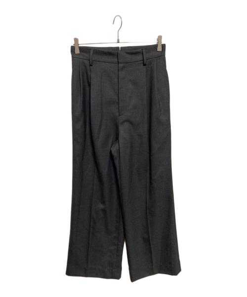 DEUXIEME CLASSE（ドゥーズィエム クラス）Deuxieme Classe (ドゥーズィエム クラス) WOOL SERGE タックパンツ2 グレー サイズ:38の古着・服飾アイテム