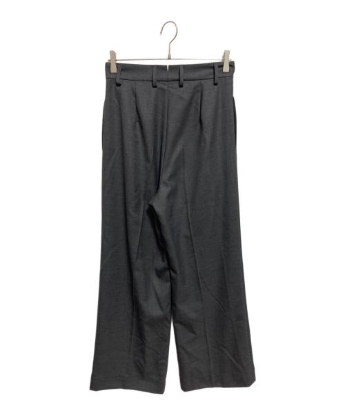DEUXIEME CLASSE（ドゥーズィエム クラス）Deuxieme Classe (ドゥーズィエム クラス) WOOL SERGE タックパンツ2 グレー サイズ:38の古着・服飾アイテム