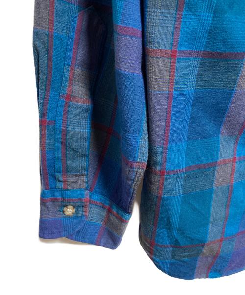 PENDLETON（ペンドルトン）PENDLETON (ペンドルトン) 70’sウールチェックシャツ ブルー サイズ:Lの古着・服飾アイテム