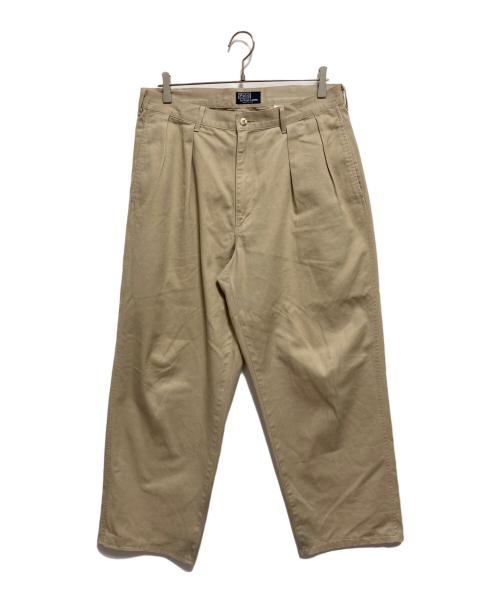 POLO RALPH LAUREN（ポロ・ラルフローレン）POLO RALPH LAUREN (ポロ・ラルフローレン) 90’S タックチノ ベージュ サイズ:SIZE W34の古着・服飾アイテム