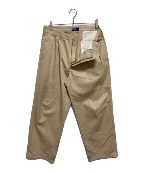 POLO RALPH LAUREN（ポロ・ラルフローレン）POLO RALPH LAUREN (ポロ・ラルフローレン) 90’S タックチノ ベージュ サイズ:SIZE W34の古着・服飾アイテム