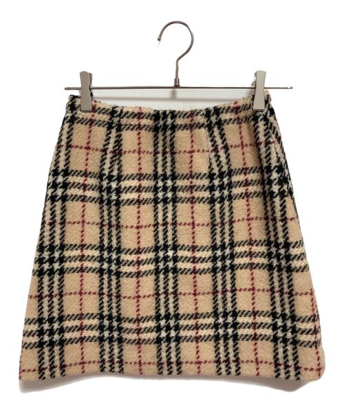 BURBERRY LONDON（バーバリーロンドン）BURBERRY LONDON (バーバリーロンドン) ノバチェックミニスカート ベージュ サイズ:SIZE 160Aの古着・服飾アイテム