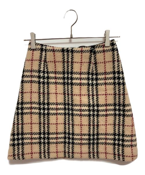 BURBERRY LONDON（バーバリーロンドン）BURBERRY LONDON (バーバリーロンドン) ノバチェックミニスカート ベージュ サイズ:SIZE 160Aの古着・服飾アイテム